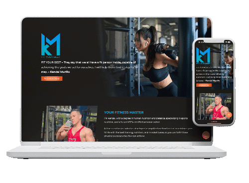 Km Fitness - Fit Your Best. Website Designed by Rey Design